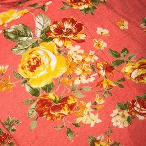 Bohemian Gypsy Floral Embroidered Cotton Long Maxi Wrap Around Pink Skirt main image 1